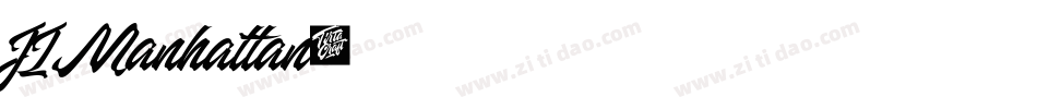 JI Manhattan字体转换